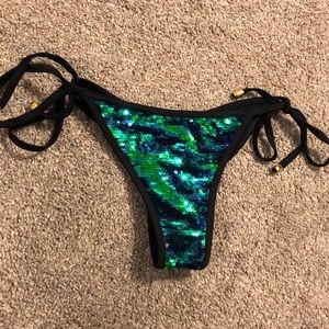 Zaful Sequin Bikini Bottoms
